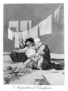 'Yes, he broke the pot', 1799. Artist: Francisco Goya