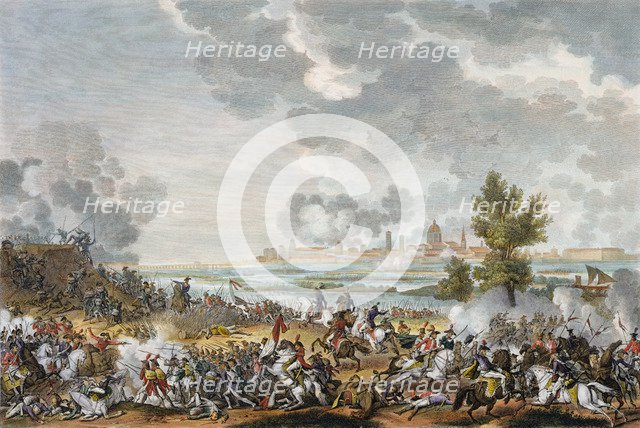 The Battle of San Giorgio di Mantova, Italy, 29 Fructidor, Year 4 (September 1796). Artist: Jean Duplessis-Bertaux