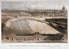 Smithfield Market, City of London, 1851. Creators: George Hawkins, John King & Co.