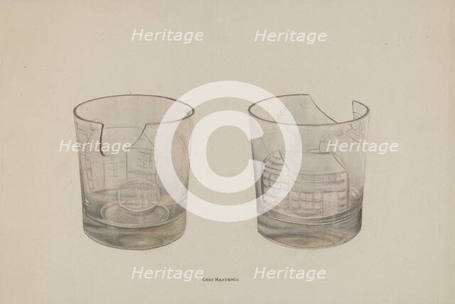 Whiskey Glass, c. 1941. Creator: Chris Makrenos.