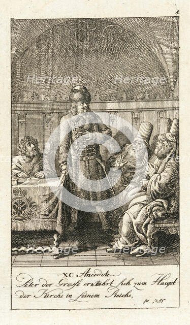 Original Anecdotes of Peter the Great, 1789. Creator: Daniel Nikolaus Chodowiecki.