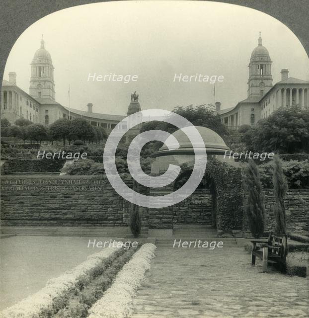 'The Beautiful Union Buildings and Gardens, Pretoria, Transvaal, Union of South Africa', c1930s. Creator: Unknown.