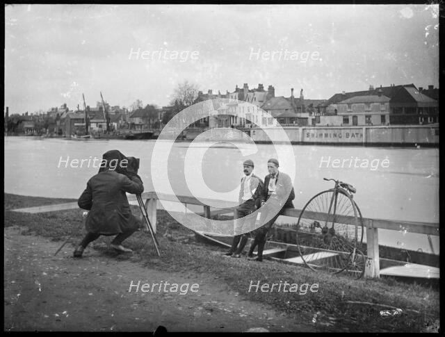 Bank of the River Thames, London, c1890.