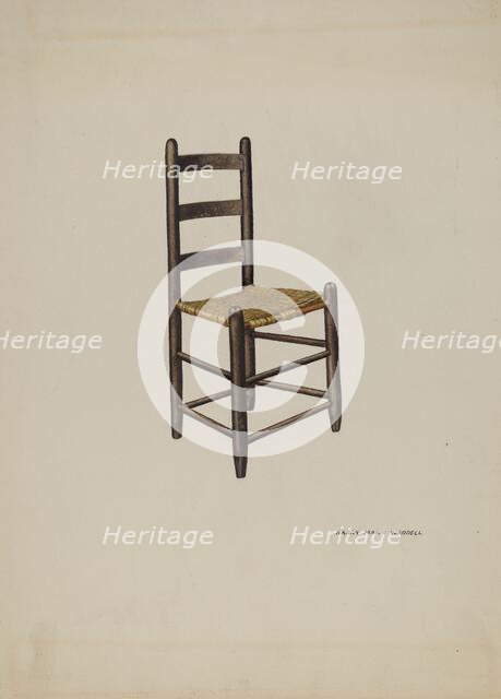 Chair, 1937. Creator: Harry Mann Waddell.