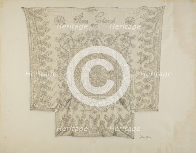 Bedspread, c. 1938. Creator: Charlotte Winter.