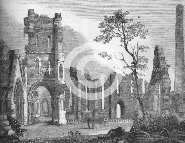 'Cathedral of Kildare', 1845. Artist: Unknown.
