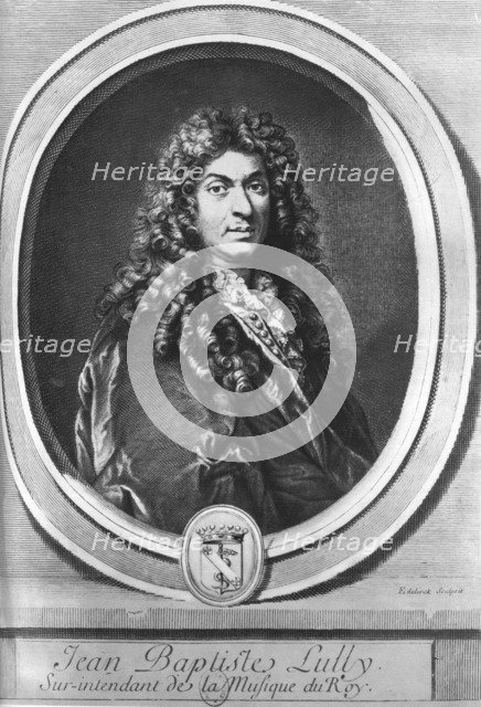 Jean-Baptiste Lully, Florentine-born French composer. Artist: Gerard Edelinck
