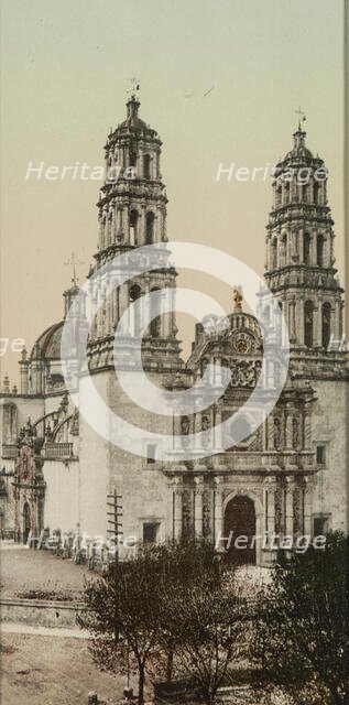 Mexico, the Cathedral, Chihuahua, between 1884 and 1900. Creator: William H. Jackson.