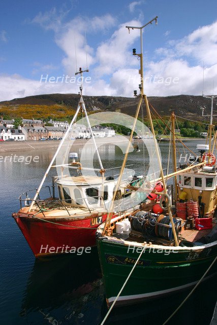 Fishing boats, Ullapool harbour, Highland, Scotland.