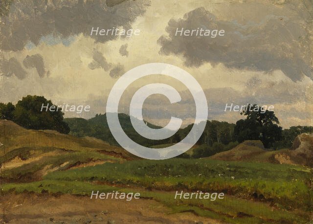 German landscape, 1856. Creator: Werner Holmberg.