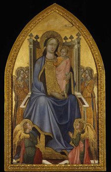 Madonna and Child enthroned, 1420-1440. Creator: Master of Borga alla Collina.