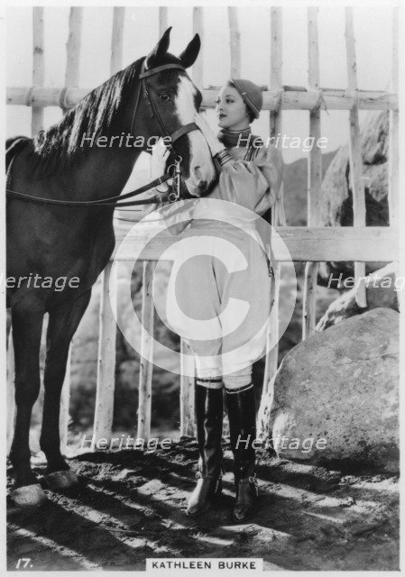 Kathleen Burke, American film actress, c1938. Artist: Unknown