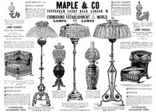Advertisement for Maple & Co Furnishing Establishment, 1890. Creator: Unknown.