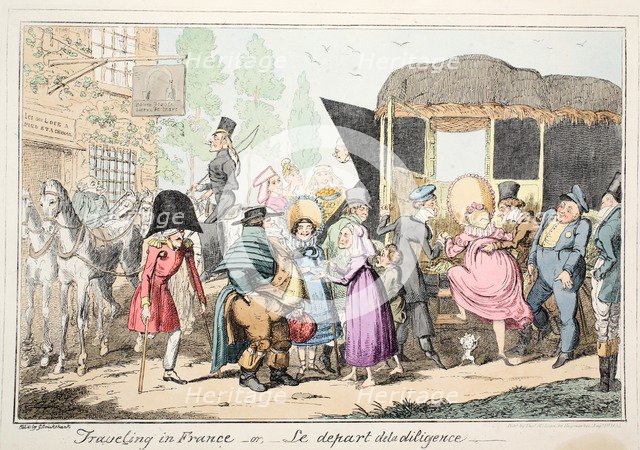 Traveling in France or Le Depart de la diligence, 1835.