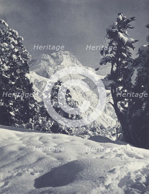 Mt Sefton, 10,350 ft., Mt Cook Disctrict. From the album: Record Pictures of New Zealand, 1920s. Creator: Harry Moult.