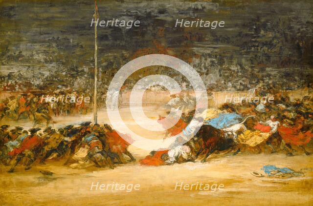 The Bullfight, c. 1890/1900. Creator: Eugenio Lucas Villamil.