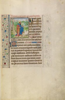 Saint John the Baptist; Arenberg Hours, early 1460s. Creator: Workshop of Willem Vrelant.