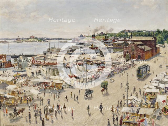 Helsinki South Harbour, 1925. Creator: Hugo Backmansson.