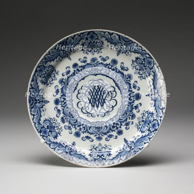 Plate, Delft, 1657-1818. Creator: De Griekesche A.