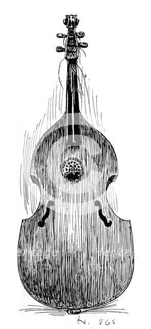 French viola da gamba, c1600, (1901). Artist: Unknown
