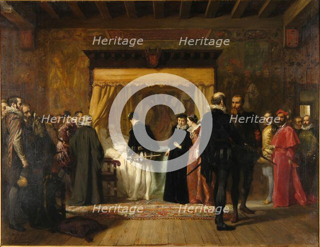 The Visit of Charles IX to Coligny, 1850. Creator: Comte, Pierre Charles (1823-1895).