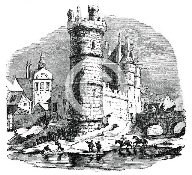 Tour de Nesle, Paris, 17th century, (1870). Artist: Unknown