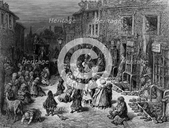 'Dudley Street, Seven Dials', 1872.  Artist: Quesnel