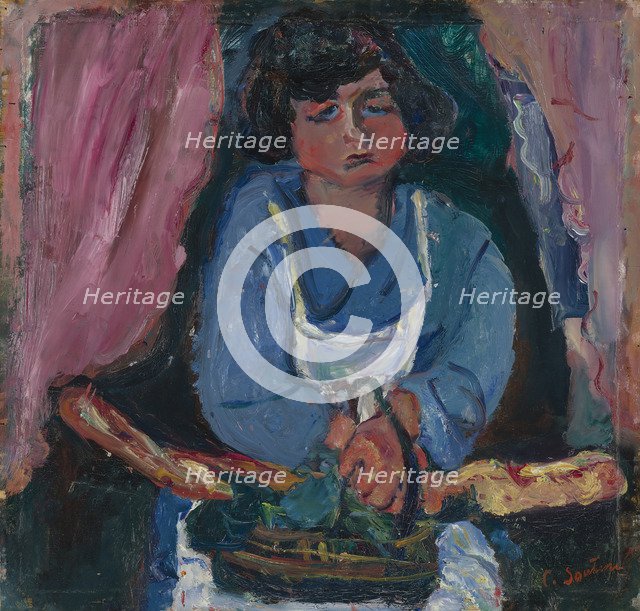 La servante en bleu, ca 1934.