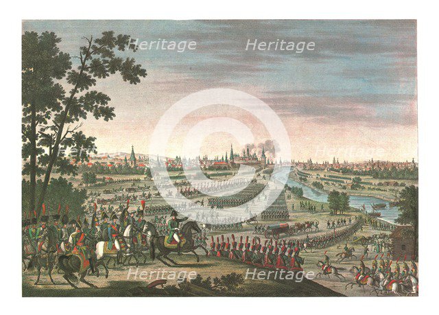 Entry of the French into Moscow, 14 September 1812, (c1850). Artists: François-Louis Couché, Edme Bovinet.