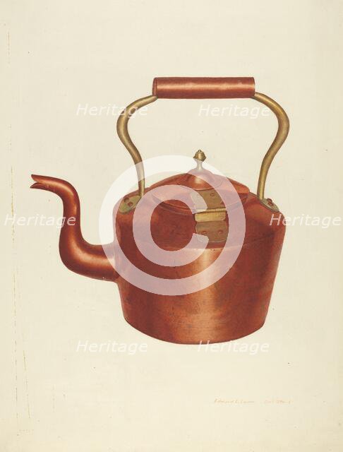 Tea Kettle, c. 1939. Creator: Edward L Loper.