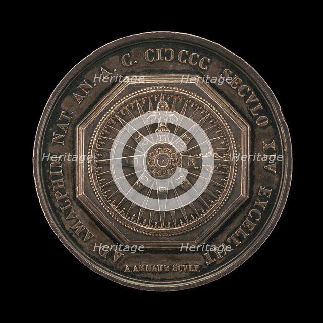 Compass Rose [reverse], second quarter 19th century. Creators: Aloysio Arnaud, L. Taglioni.