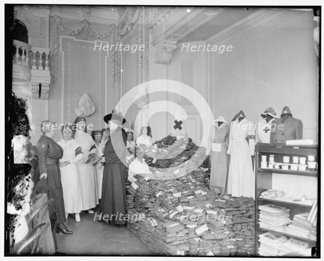 Red Cross work rooms, between 1910 and 1920. Creator: Harris & Ewing.