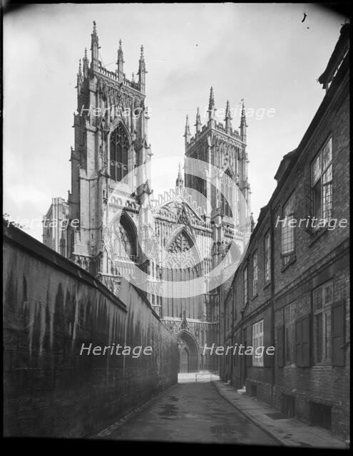 York Minster, Minster Yard, York, 1945-1960. Creator: Margaret F Harker.