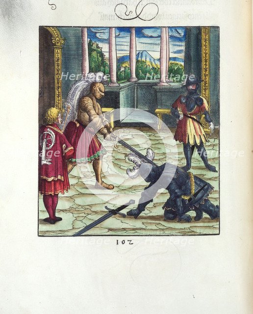 The Knight's Tournament. From: Der Theuerdank by Melchior Pfinzing, 1517.