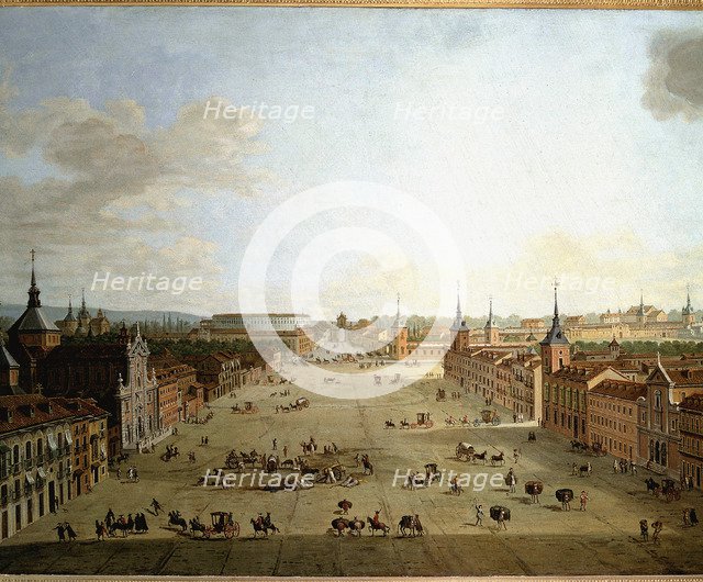 The Alcalá street', oil on canvas.