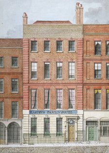 Eastey's Family Hotel, Southampton Street, Westminster, London, c1801. Artist: Anon