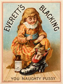 Everett’s Blacking, 19th century. Artist: Unknown