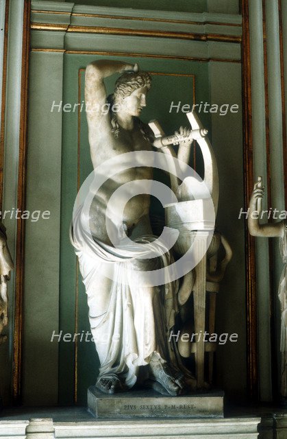 Apollo with lyre. Artist: Unknown
