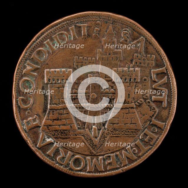 The Castle of Pesaro [reverse], probably 1456/1466. Creator: Gianfrancesco Enzola.