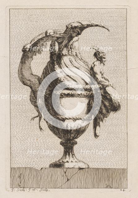 Suite of Vases: Plate 24, 1746. Creator: Jacques François Saly (French, 1717-1776).