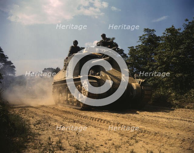 M-3 tanks in action, Ft. Knox., Ky., 1942. Creator: Alfred T Palmer.