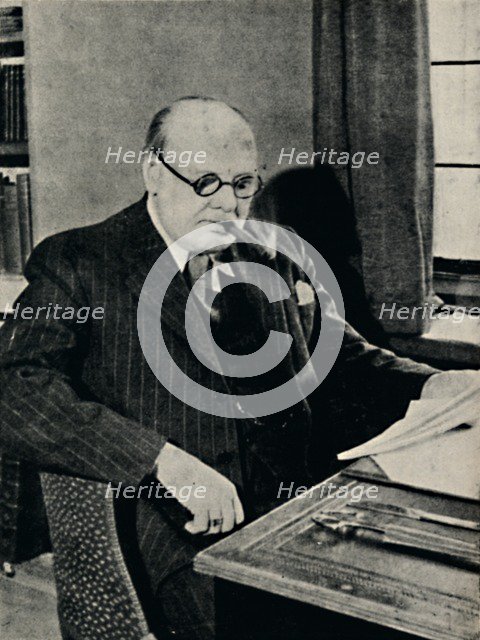 'Working at Chartwell Manor', c1930, (1945). Creator: Unknown.