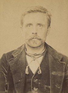 Moreau. Louis. 40 ans, né le 22/10/53 à Villiers (Nièvre). Tailleur de pierre. Anarchiste...., 1894. Creator: Alphonse Bertillon.