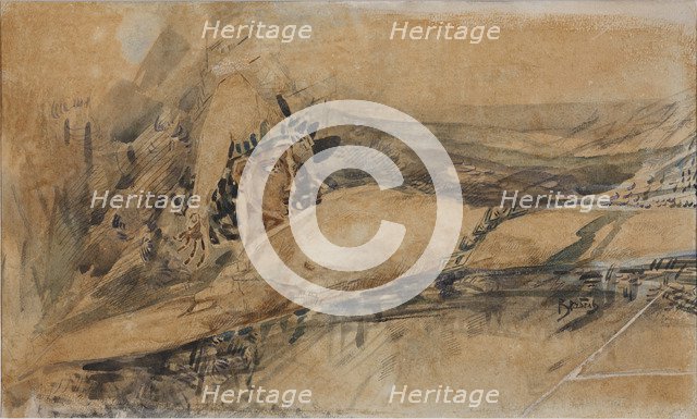 The Demon downcast, 1901. Artist: Vrubel, Mikhail Alexandrovich (1856-1910)