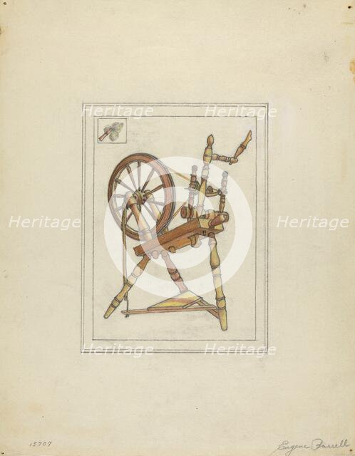 Spinning Wheel, 1935/1942. Creator: Eugene Barrell.