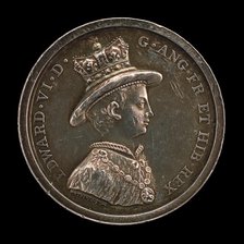 Edward VI, 1537-1553, King of England 1547 (Medal for the School of Christ's Hospital, Founded 1552) Creator: Lewis Pingo.