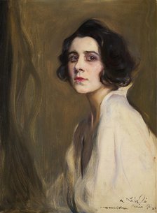 Portrait of the singer Germaine Gien (1895-1989), 1921. Creator: László, Philip Alexius de (1869-1937).