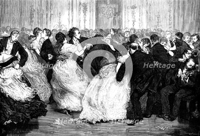 The Last Galop - drawn by F. Barnard, 1873. Creator: William James Palmer.