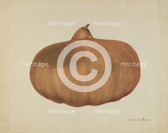 Pioneer Salt Gourd, 1935/1942. Creator: Elbert S. Mowery.