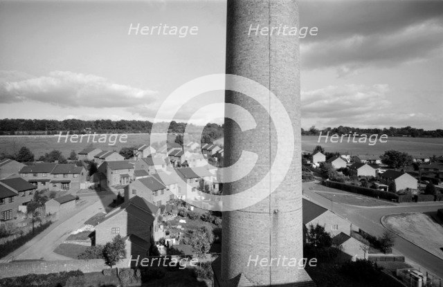 Looking from the roof of No1 Mill at Glory Mill, Wooburn Green, Buckinghamshire, 1999. Artist: EH/RCHME staff photographer